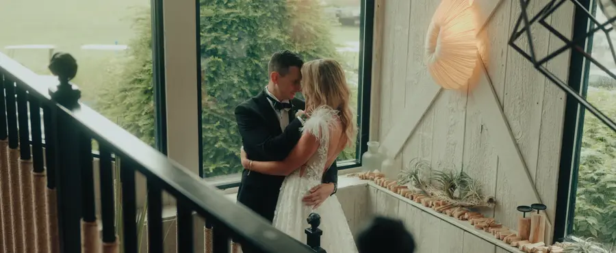 Still from the wedding film for Eric & Meaghan.
